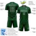 Sports Uniform Geometric White Sublimation Shape Custom Jersey Soccer Green
