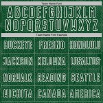 Sports Uniform Geometric White Sublimation Shape Custom Jersey Soccer Green