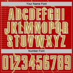 Lightning Custom Jersey Soccer Uniform Gold-White Old Red Sports Sublimation