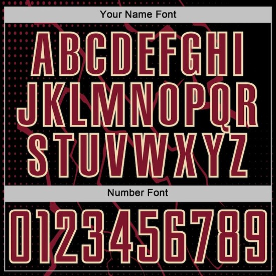 Lightning Black Soccer Uniform Jersey Sublimation Custom Sports Crimson-Cream