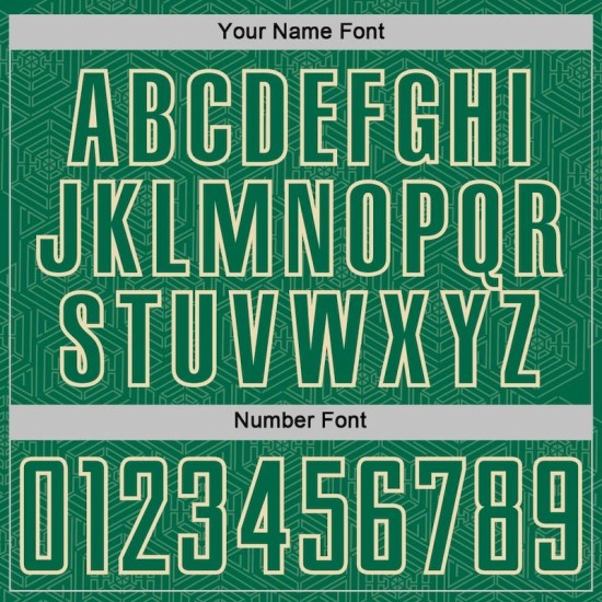 Kelly Sports Shape Jersey Sublimation Custom Uniform Geometric Cream Green Soccer