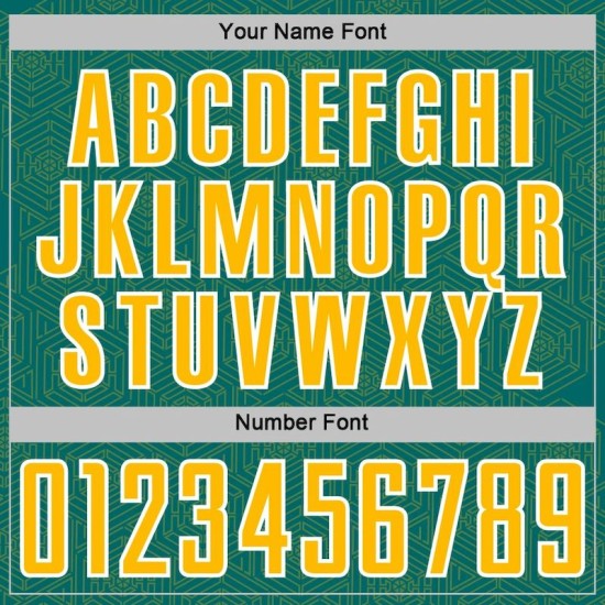 Jersey Teal Shape Custom Gold-White Geometric Soccer Sublimation Sports Uniform