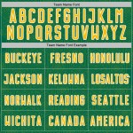 Green Kelly Shape Uniform Jersey Gold-White Custom Sports Soccer Sublimation Geometric