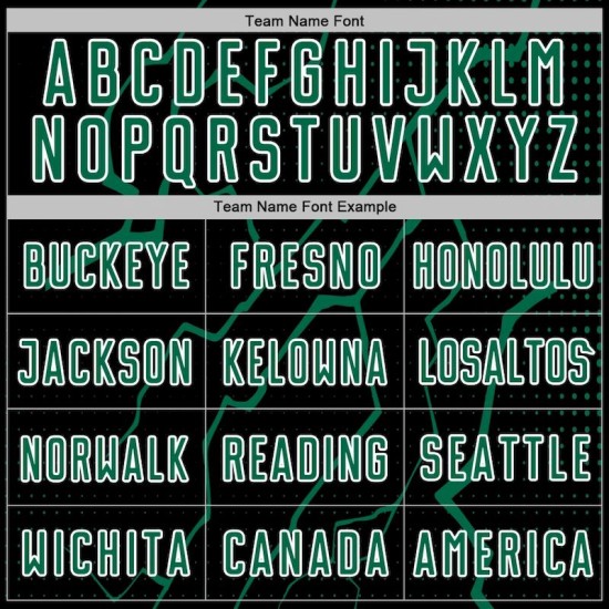 Black Jersey Sports Kelly Soccer Sublimation Custom Green-White Uniform Lightning