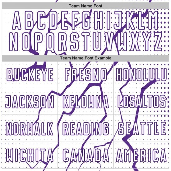 Uniform Sublimation White Purple Custom Sports Soccer Jersey Lightning