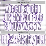 Uniform Sublimation White Purple Custom Sports Soccer Jersey Lightning