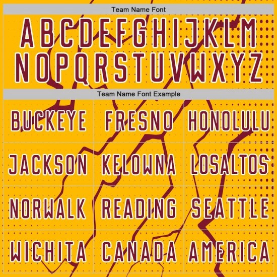 Sublimation Uniform Lightning Crimson-White Soccer Jersey Sports Gold Custom