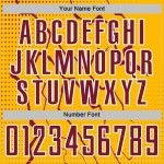 Sublimation Uniform Lightning Crimson-White Soccer Jersey Sports Gold Custom