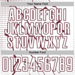 Sublimation Uniform Custom Sports Lightning White Soccer Jersey Burgundy