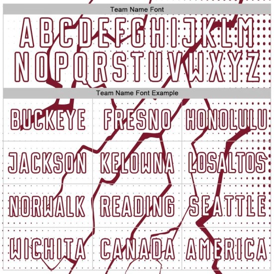 Lightning Crimson Jersey Sports Soccer White Uniform Sublimation Custom