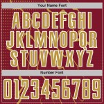 Jersey Sports Uniform Lightning Gold-White Soccer Custom Crimson Sublimation Old