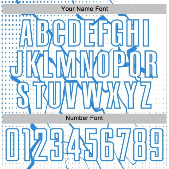 Jersey Sports Lightning Powder Soccer Uniform Sublimation White Custom Blue