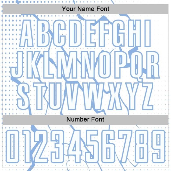 Jersey Soccer Lightning Uniform Custom White Sports Light Blue Sublimation