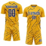 Jersey Lightning Royal-White Uniform Custom Sublimation Soccer Sports Gold