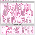 Custom Soccer White Uniform Jersey Sublimation Pink Lightning Sports