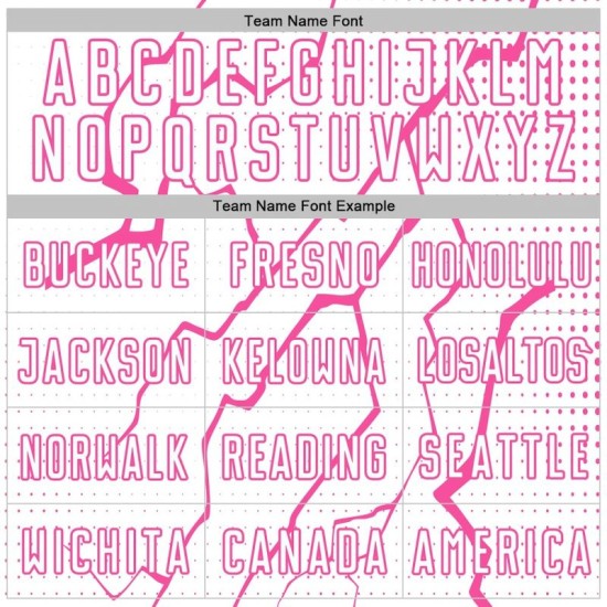 Custom Soccer White Uniform Jersey Sublimation Pink Lightning Sports