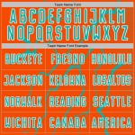 Aqua-White Jersey Sports Lightning Uniform Orange Soccer Custom Sublimation