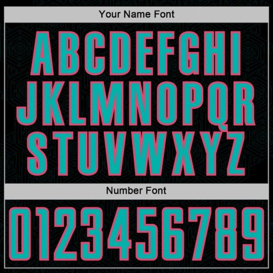 Sublimation Sports Geometric Soccer Jersey Uniform Black Shape Pink Custom Aqua-Neon