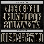 Sublimation Custom Geometric Black Soccer Jersey Shape Sports Uniform Cream