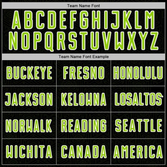 Sports Geometric Jersey Neon Shape Green-White Custom Soccer Uniform Sublimation Black