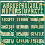 Soccer Sublimation Gold-White Lines Uniform Sports Green Custom Kelly Jersey Old