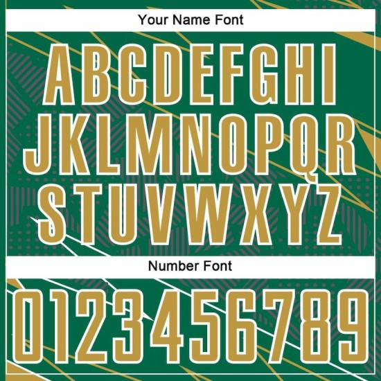 Soccer Sublimation Gold-White Lines Uniform Sports Green Custom Kelly Jersey Old