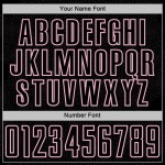 Soccer Sports Light Jersey Sublimation Custom Shape Geometric Pink Black Uniform