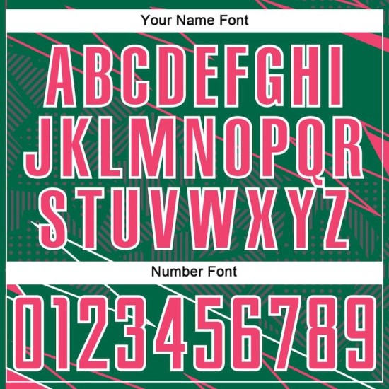 Soccer Pink-White Custom Sports Jersey Neon Green Kelly Uniform Sublimation Lines