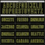 Shape Geometric Neon Sports Black Yellow Sublimation Custom Jersey Uniform Soccer