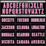 Pink-White Sublimation Soccer Sports Geometric Jersey Custom Black Uniform Shape