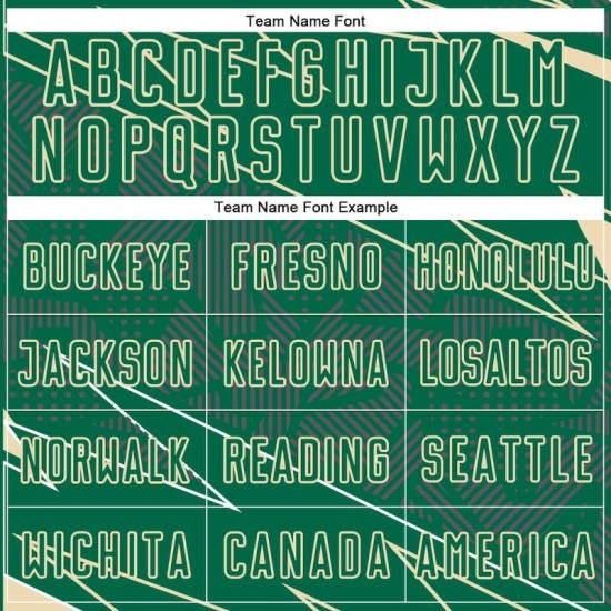 Kelly Soccer Jersey Lines Cream Custom Green Uniform Sports Sublimation