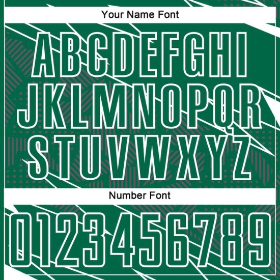 Green Sublimation Uniform White Jersey Sports Custom Lines Kelly Soccer