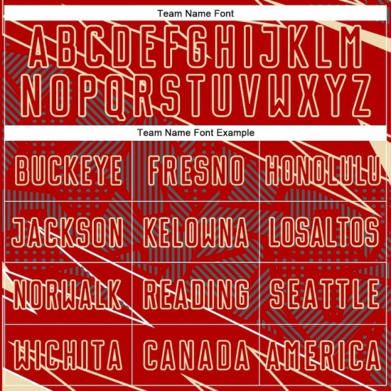 Cream Jersey Soccer Sports Red Sublimation Uniform Lines Custom