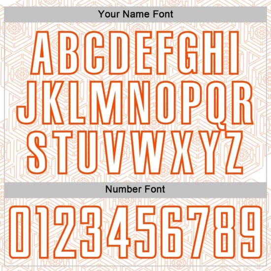 Uniform Sports Sublimation Custom Jersey Shape Orange Geometric White Soccer