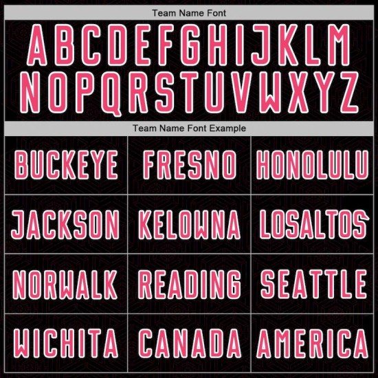 Soccer Neon Sublimation Shape Black Geometric Jersey Sports Custom Uniform Pink-White