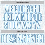 Soccer Jersey Shape Sublimation White Custom Sports Blue Geometric Uniform Powder