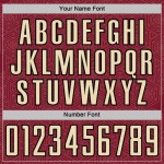 Shape Sublimation Geometric Custom Soccer Sports Uniform Cream-Black Jersey Crimson