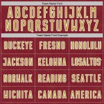 Jersey Custom Uniform Crimson Gold-White Soccer Sublimation Old Sports Geometric Shape