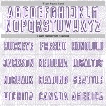 Geometric Shape Uniform Sports Custom White Purple Sublimation Soccer Jersey