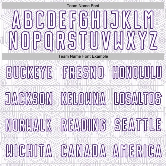 Geometric Shape Uniform Sports Custom White Purple Sublimation Soccer Jersey