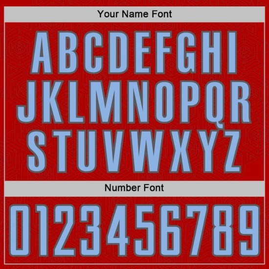 Geometric Light Shape Soccer Sublimation Custom Uniform Sports Red Blue-Steel Gray Jersey