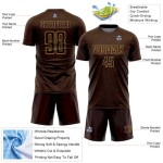 Geometric Jersey Old Custom Sports Gold Uniform Soccer Brown Shape Sublimation