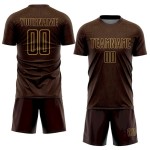 Geometric Jersey Old Custom Sports Gold Uniform Soccer Brown Shape Sublimation