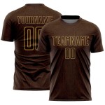 Geometric Jersey Old Custom Sports Gold Uniform Soccer Brown Shape Sublimation