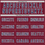 Custom Crimson Uniform Navy-White Sports Shape Geometric Sublimation Soccer Jersey