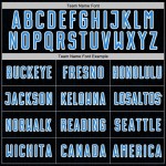 Blue-White Sublimation Powder Soccer Custom Sports Black Shape Geometric Uniform Jersey