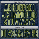 Uniform Shape Neon Geometric Sublimation Custom Sports Soccer Yellow Jersey Navy